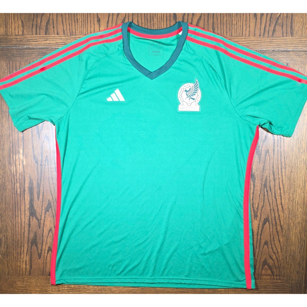 Adidas Mexico National Team 2022 Home Fanshirt Training Jersey Mens 2XL Slim Fit